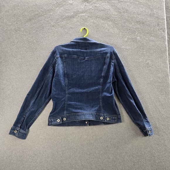 Levi's Women Jacket L Blue Denim Jean Trucker Long Sleeve - Picture 11 of 11